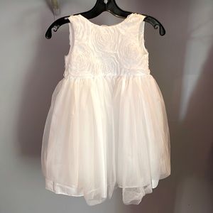 Flower girl, first communion, special occasion white dress size 5.